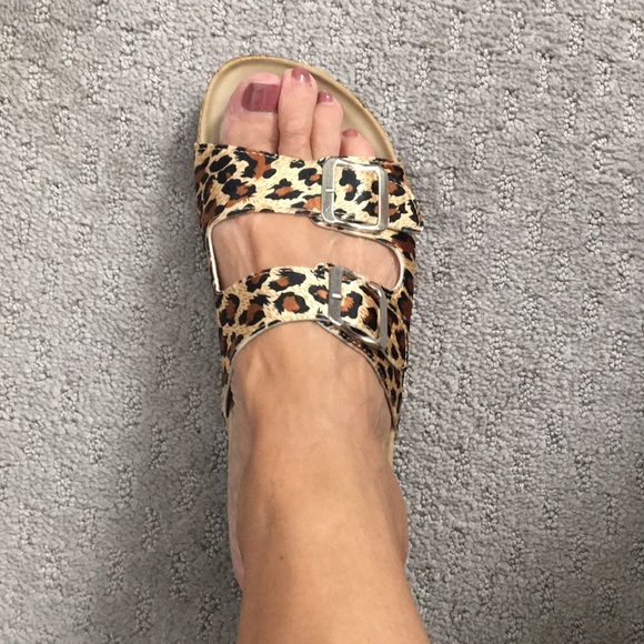 Double Buckled Cork Footbed Sandal - Picture 9 of 9